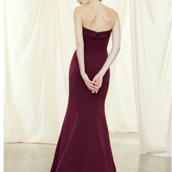 Amsale Jaylin Bridesmaid Dress (btw size 6/8, black) - Picture 2 of 5